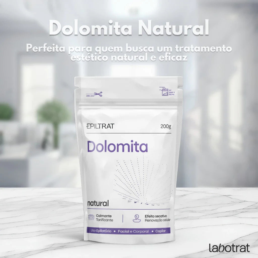 🌿 Dolomita Cosmética Labotrat 200 g – Argila Clareadora para Tratamento Facial e Corporal ✨
