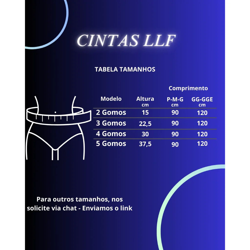 Faixa/cinta Abdominal Pós Cirúrgica 3 Gomos, Atende Pmg.