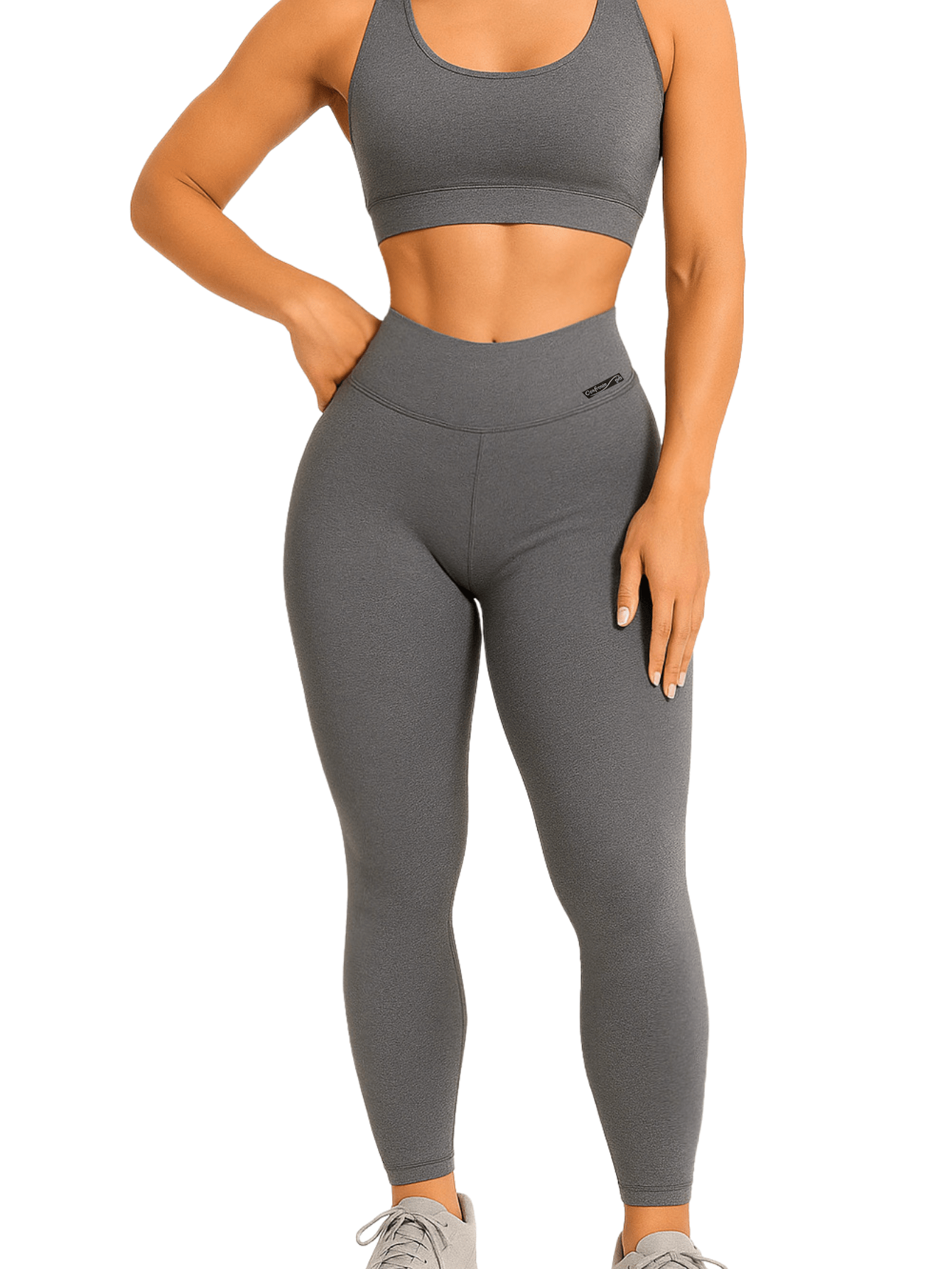 Kit 3 Calças Legging Cintura Alta Zero Transparência