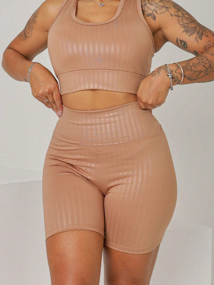 SHORTS PLUS SIZE ACADEMIA 3D MEIA COXA