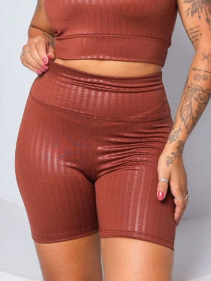 SHORTS PLUS SIZE ACADEMIA 3D MEIA COXA