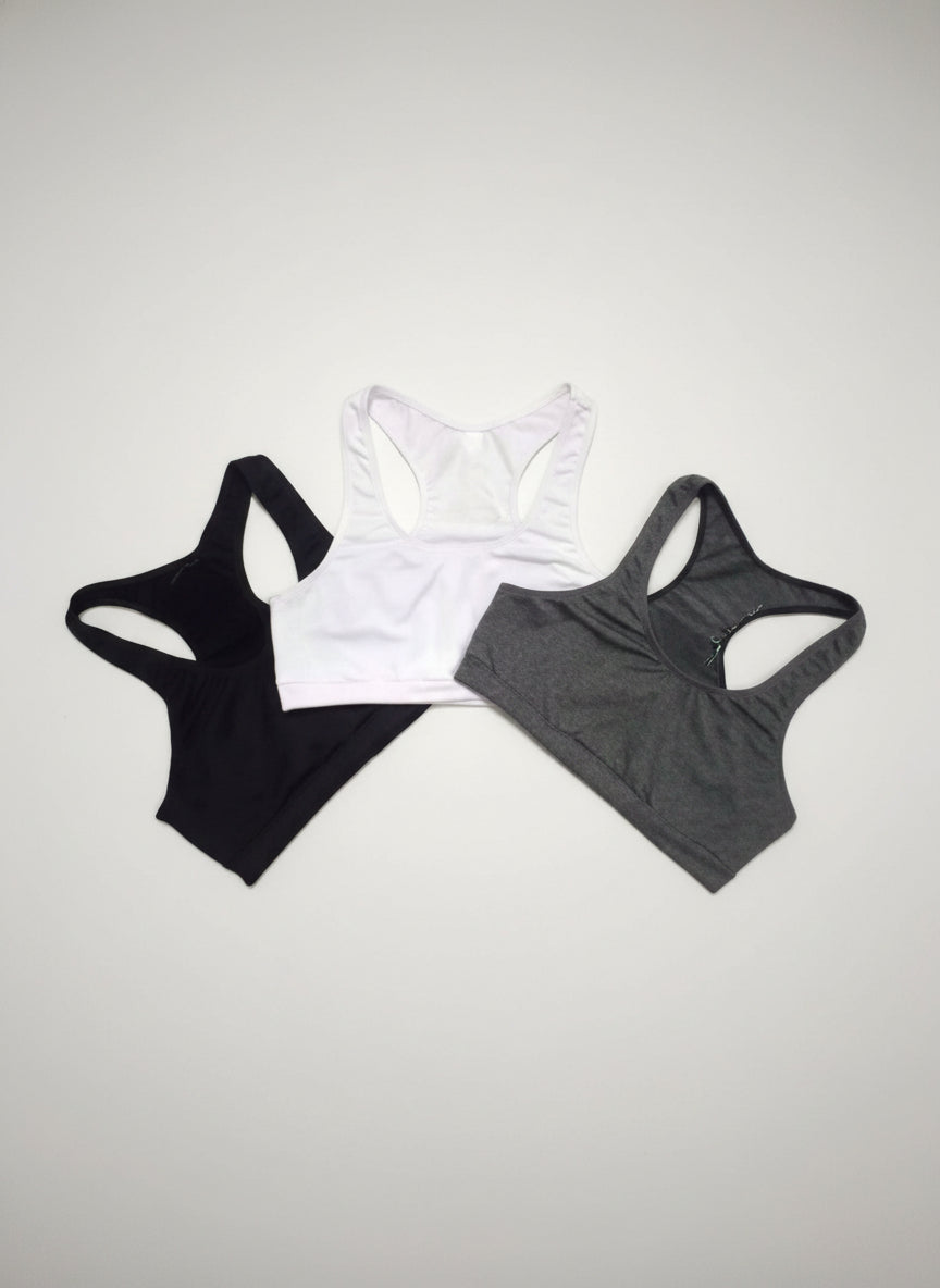 Kit 3 tops feminino academia básico dia dia boa sustentação