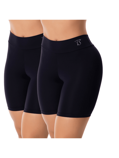 KIT 2 Short Segunda Pele Cos Alto Duplo Bermuda Anagua Modelador Lingerie