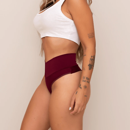 Kit 3 Calcinhas Modeladoras Power Fitness Lingerie Compressão - Cós Alto Duplo para Silhueta