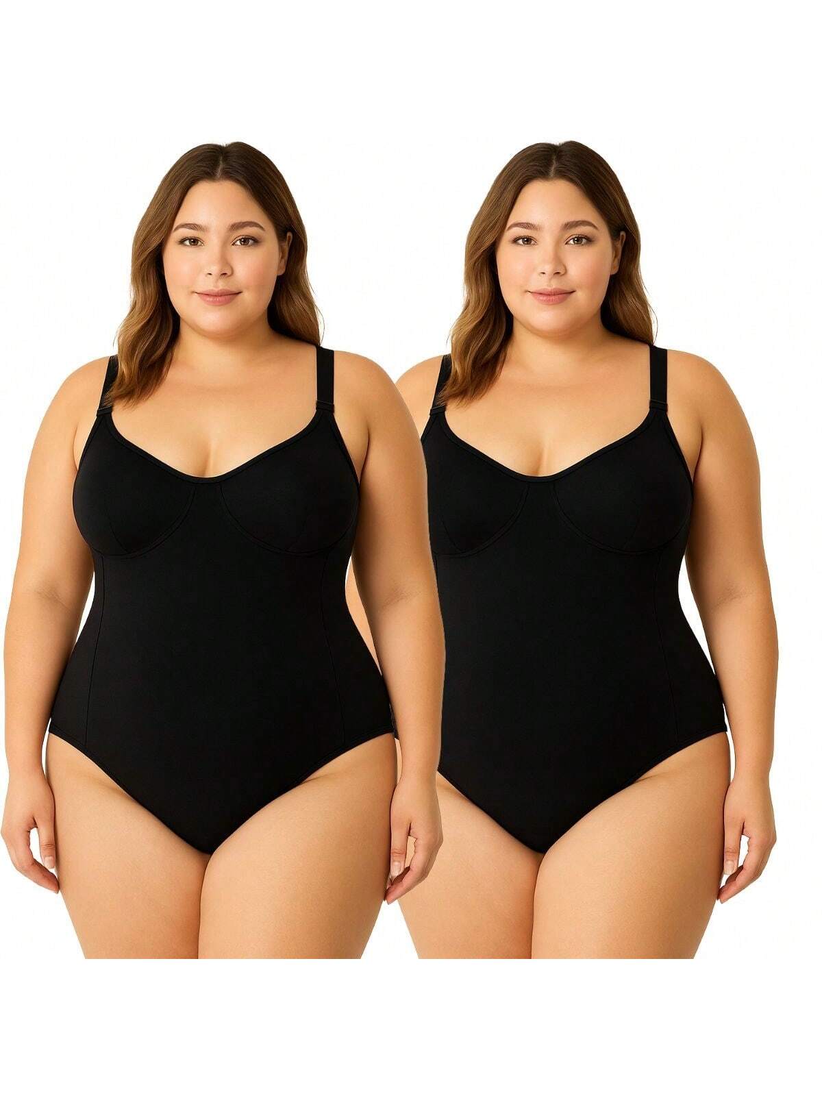 Compre 1 e leve 2 - Body Modeladora Plus Size Redutora de Medidas Sem Bojo