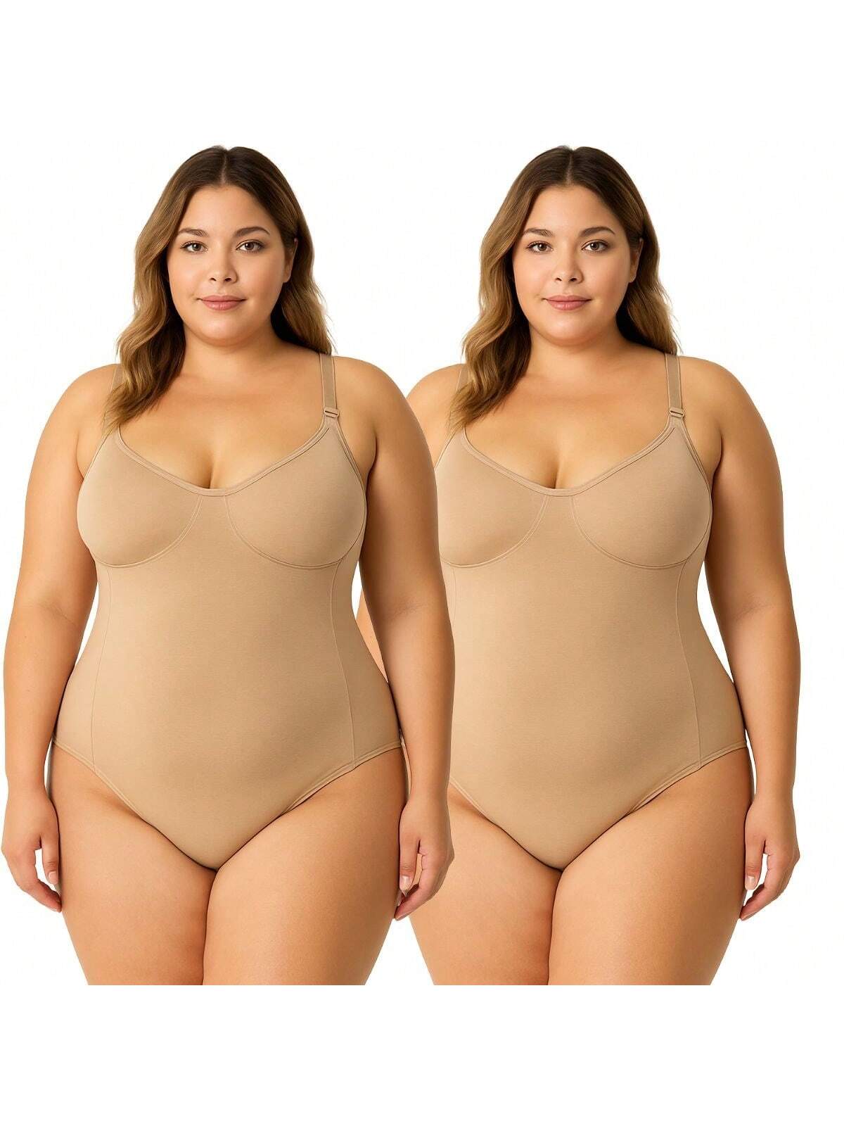 Compre 1 e leve 2 - Body Modeladora Plus Size Redutora de Medidas Sem Bojo