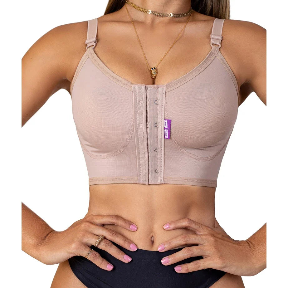 Sutiã Com Reforço Pós-cirúrgico Mamoplastia prótese silicone