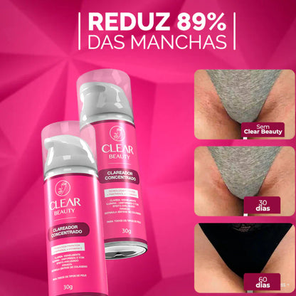 Clareador de virilha e axila Creme Clareador Partes Intimas - Clear Beauty