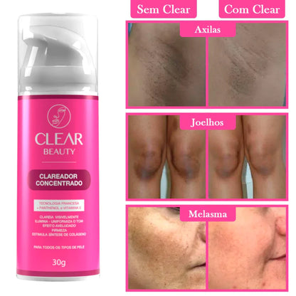 Clareador de virilha e axila Creme Clareador Partes Intimas - Clear Beauty