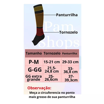 Meia pós cirugia 3/4 meia cirúrgica 1 par