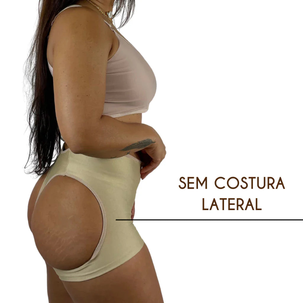 Calcinha Empina Bumbum Chapa Barriga Short Modelador Bumbum