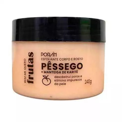 Kit 4 Esfoliante Corpo E Rosto Frutas Porán 240G
