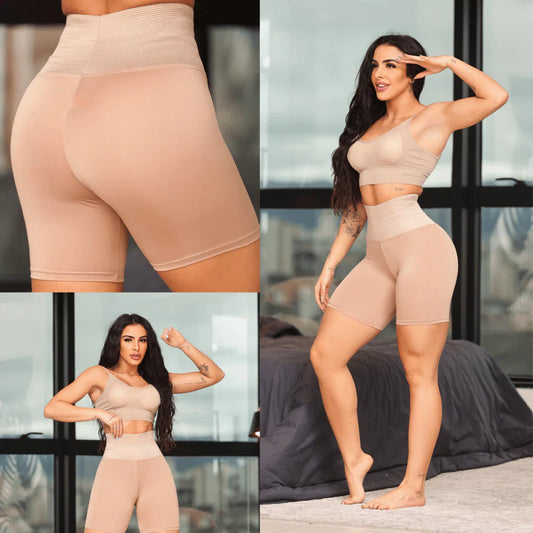 Short Cinta Modelador Bermuda Reduz Medidas Pós Cirúrgico Levanta Bumbum Efeito Lipo Compressão
