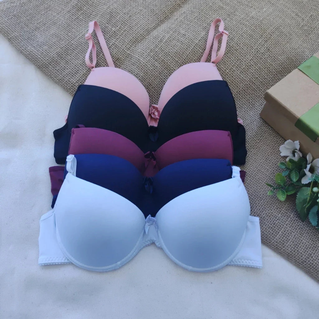 Kit C/4 Sutiã Básico Com Bojo Do P Ao Gg Direto da Fábrica Escolha Cor