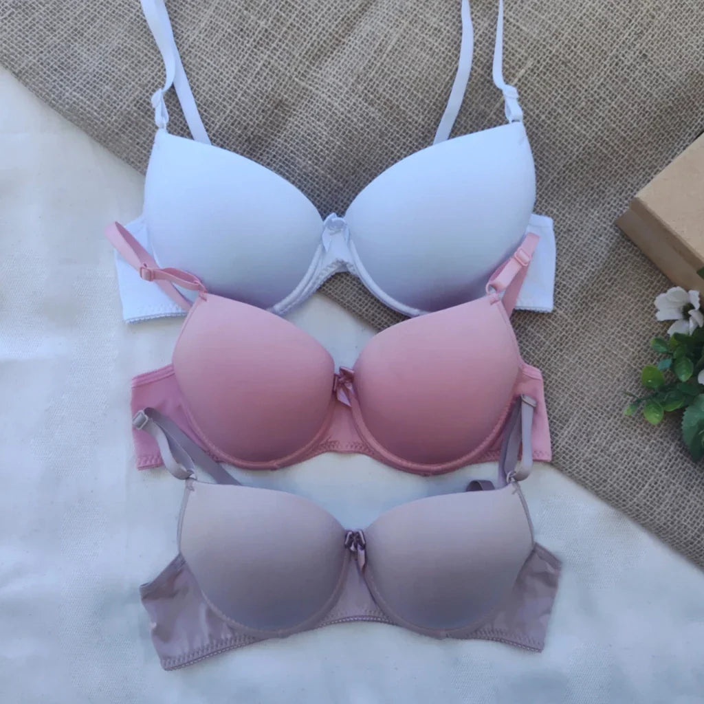 Kit C/4 Sutiã Básico Com Bojo Do P Ao Gg Direto da Fábrica Escolha Cor