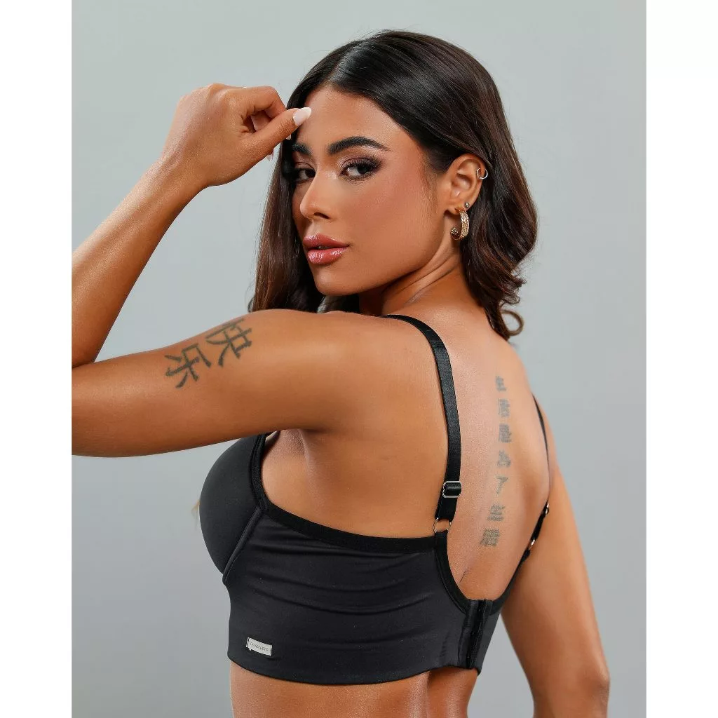 kit c/3 Reforçado de Microfibra Com Bojo - Lingerie Promoção Direto da Fábrica