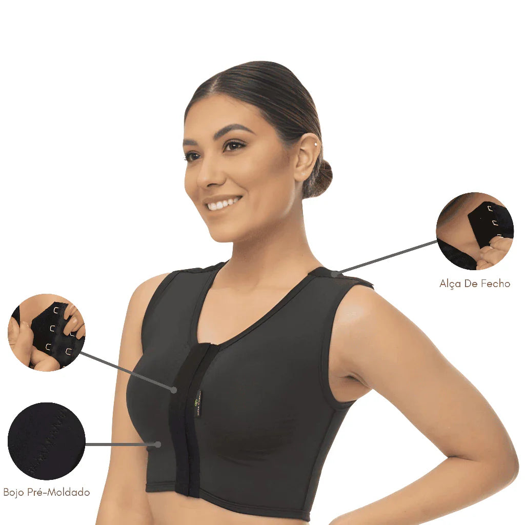 Sutiã Pós cirúrgico com alça Regata Opta Corpus