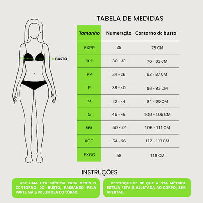 Sutiã Pós cirúrgico com alça Regata Opta Corpus
