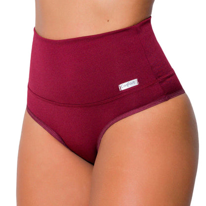 Kit 3 Calcinhas Modeladora Cinta Pós Parto Seca Barriga Compressão Redutora De Medidas Cós Alto