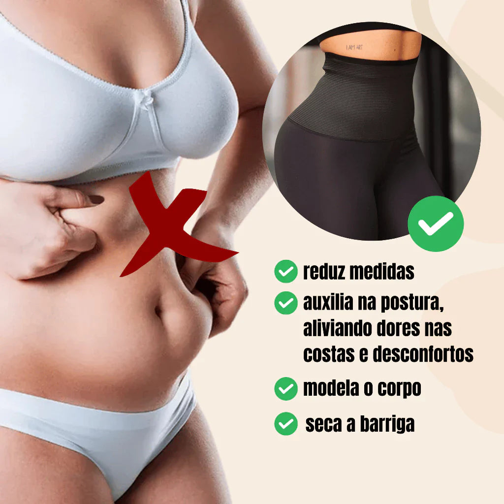 Short Empina Bumbum Ajuda Emagrecimento Com Cinta Modeladora Efeito lifting Com Compressão