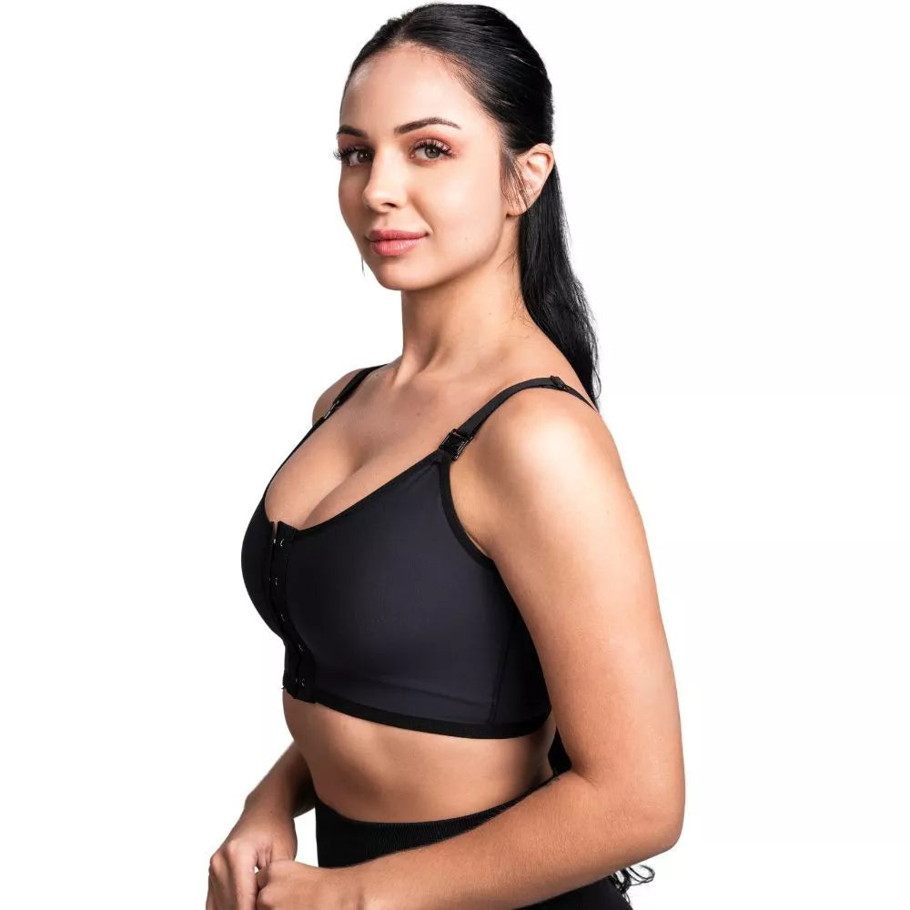 Sutiã Pós-Cirúrgico com Fecho Frontal – Sem Costura e Media Compressão