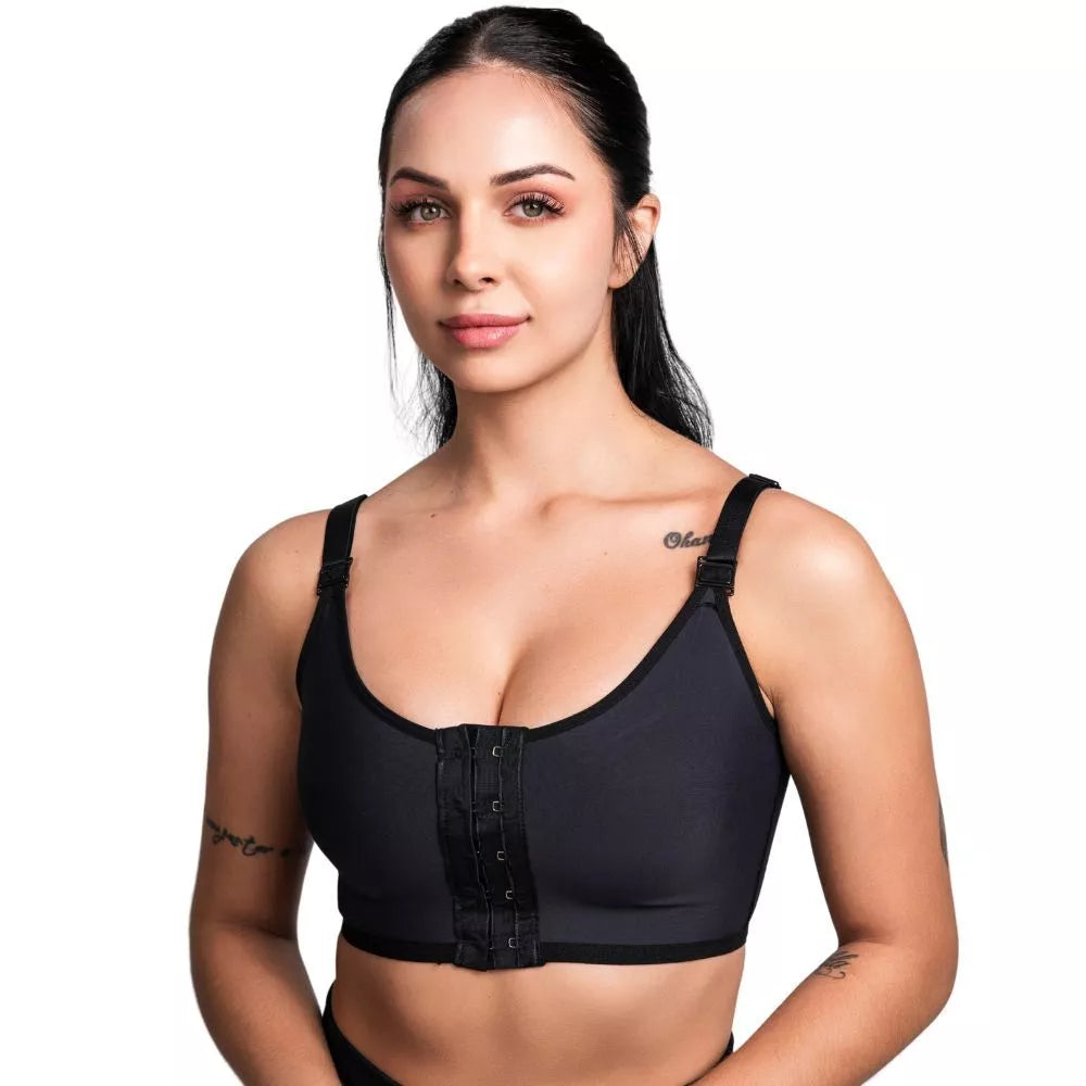 Sutiã Pós-Cirúrgico com Fecho Frontal – Sem Costura e Media Compressão