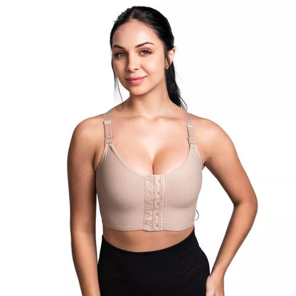 Sutiã Pós-Cirúrgico com Fecho Frontal – Sem Costura e Media Compressão