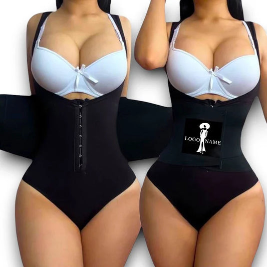 Cinta Body Feminino Modelador 2 em 1 com Elástico Abdominal Bori Afina Cintura Alta Compressão Modeladora empina bumbum