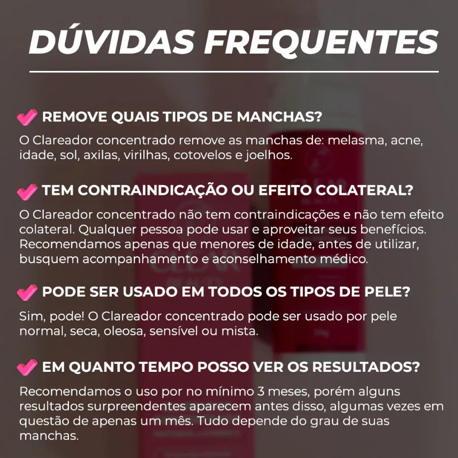 Clareador de virilha e axila Creme Clareador Partes Intimas - Clear Beauty