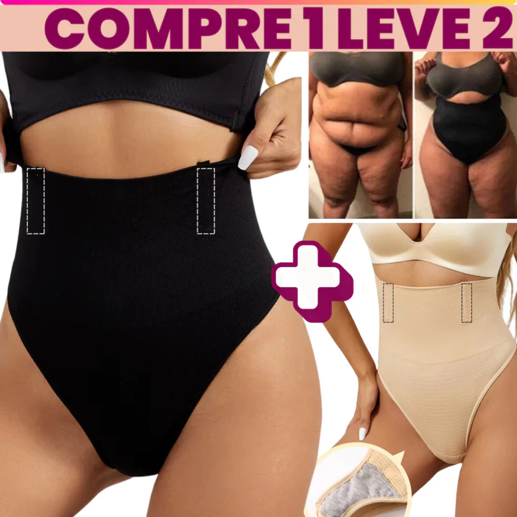 Calcinha Modeladora Compre 1 e leve duas - Cinta reduz medidas Alta Compressão
