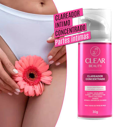 Clareador de virilha e axila Creme Clareador Partes Intimas - Clear Beauty