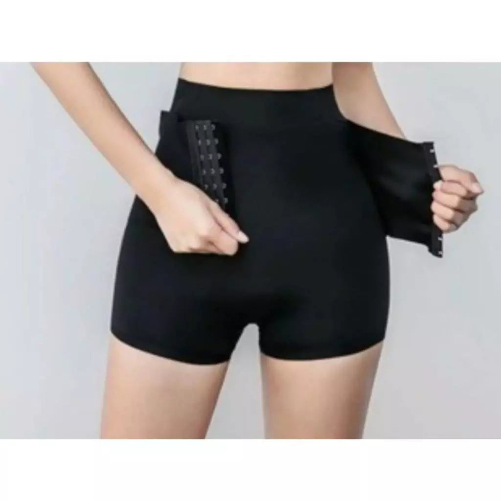 Short Cinta Modeladora Fechamento Em Colchete Pós Parto Pós Cirúrgico