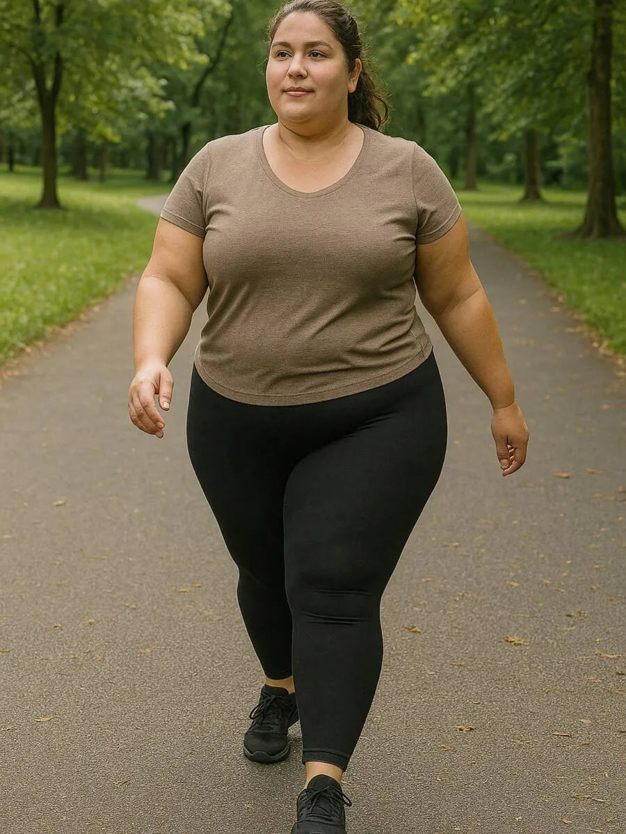 Kit 2 Calça Legging Plus Size Suplex Feminina Academia Fitness G1 G2 G3 Cintura Alta Compressão Controle de Barriga Legue Plus Size Modeladora Leg Plus Size Cós Alto