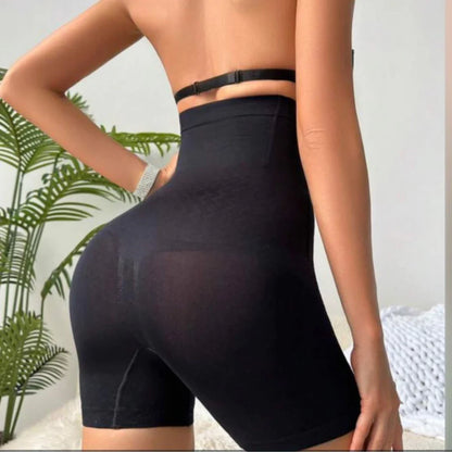 Short Cinta Modeladora Fechamento Em Colchetes com 4 Barbatanas Pós Parto Pós Cirúrgico