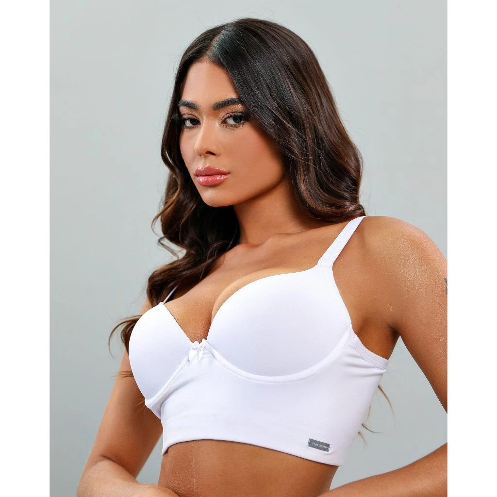 kit c/3 Reforçado de Microfibra Com Bojo - Lingerie Promoção Direto da Fábrica