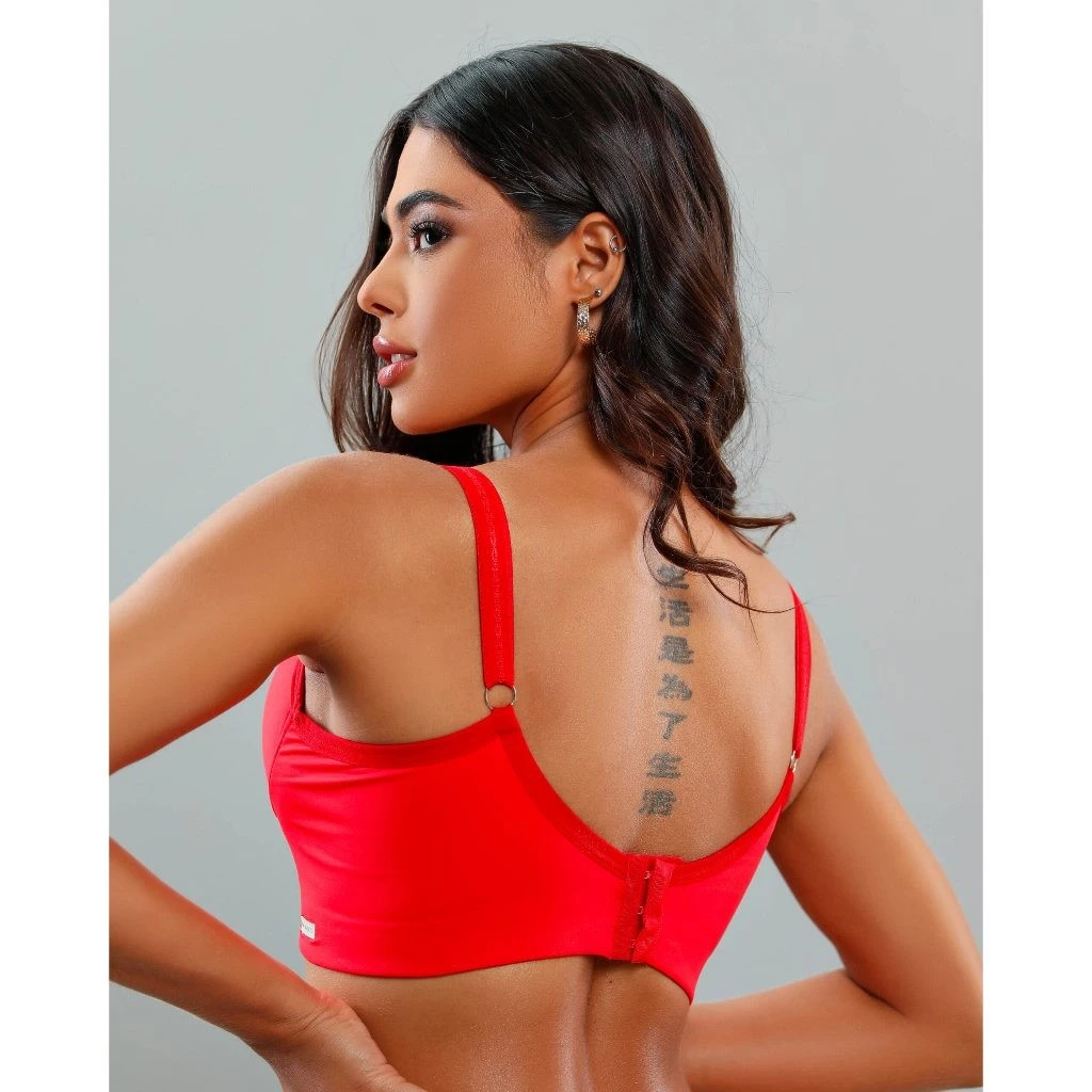 kit c/3 Reforçado de Microfibra Com Bojo - Lingerie Promoção Direto da Fábrica