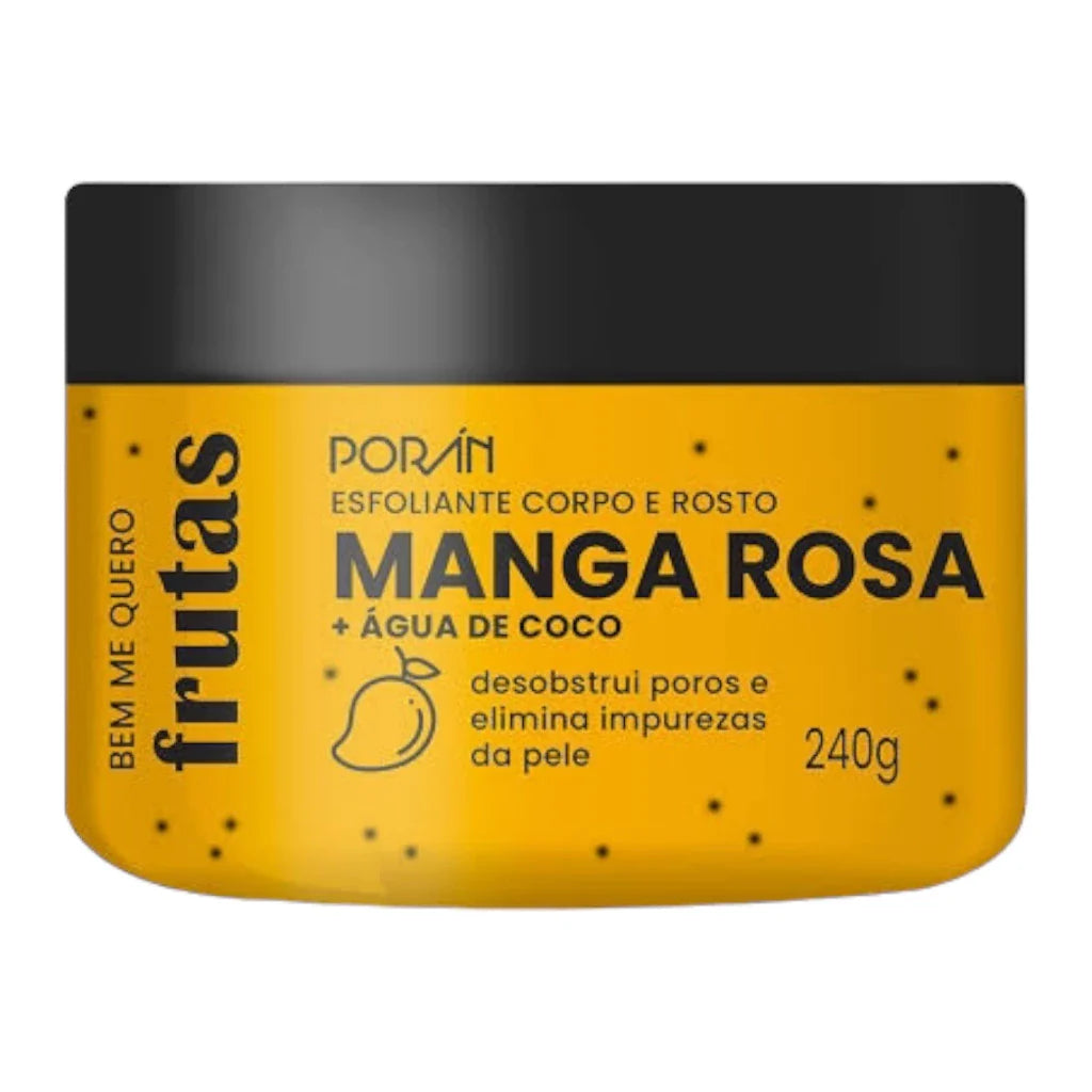 Kit 4 Esfoliante Corpo E Rosto Frutas Porán 240G