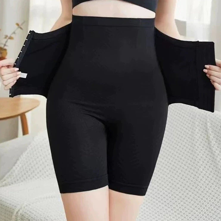 Short Cinta Modeladora Fechamento Em Colchete Pós Parto Pós Cirúrgico