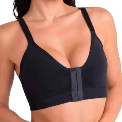 Kit 2 Sutiã Sustentação Pós Cirúrgico Reforçado Abertura Frontal Mamoplastia Operatório Mastopexia