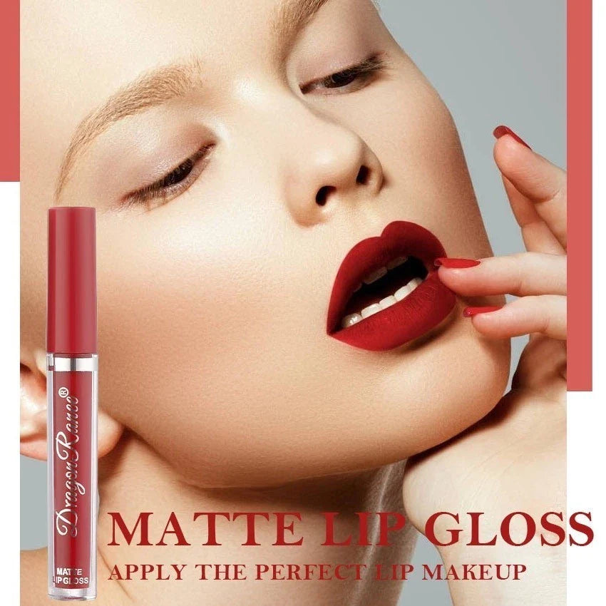 3 Peças De Veludo Fosco/Gloss Labial/Batom Líquido À Prova D'água De Longa Duração YUE