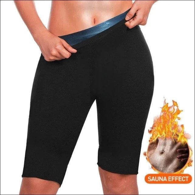 Cinta Short Sauna Modeladora Queima Gordura Exercícios Sweat Shaper